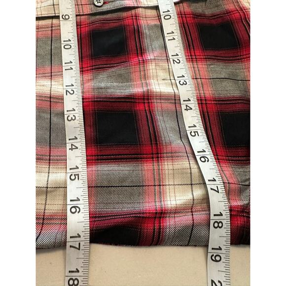 Untuckit Plaid Rachel Wrap Dress Red‎ & Black Plaid Womans 6 - Picture 12 of 14